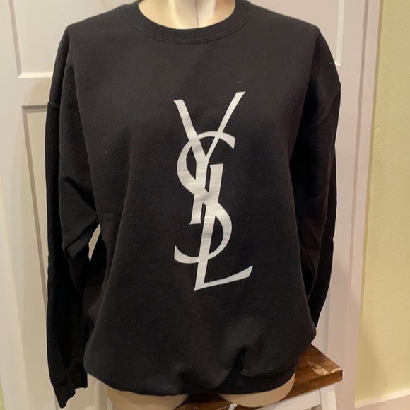 ysl logo sweater